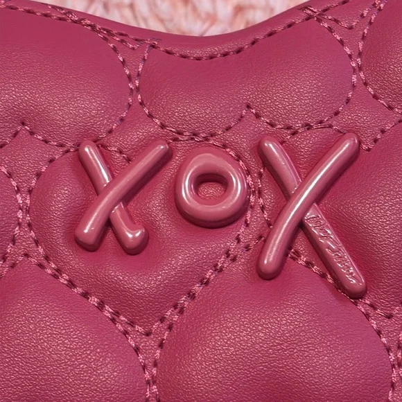Betsey Johnson Quilted Heart Crossbody - Picture 5 of 10